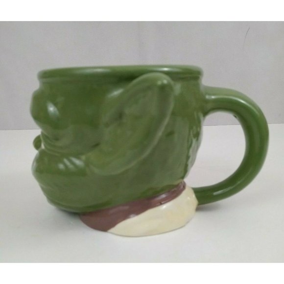 Star Wars Galerie Yoda Sculpted Large 3D Face Return of the Jedi Coffee Cup - Picture 4 of 7